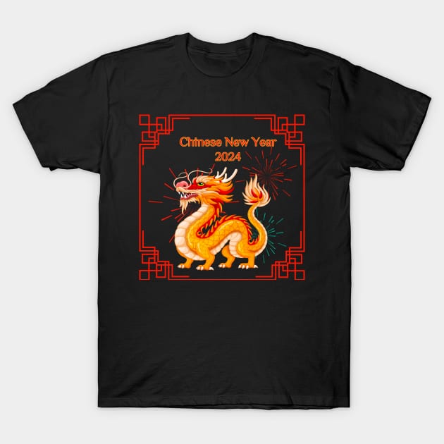 Chinese New Year 2024 T-Shirt by mebcreations